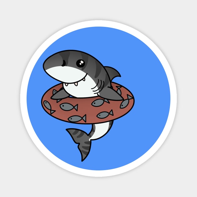 Kawaii Shark, Love Sharks Magnet by logiamerch